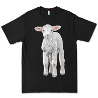 Black merino wool baby sheep Premium Tee - LillyAllenDesigns