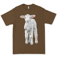 Cacao merino wool baby sheep Premium Tee - LillyAllenDesigns