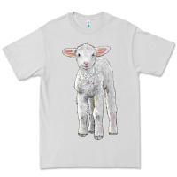 Dove Grey merino wool baby sheep Premium Tee - LillyAllenDesigns
