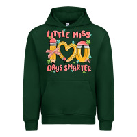 Forest Green little miss 100 days smarter Urban Hoodie - MaliasSmallBusiness