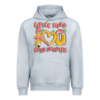 Heather Grey little miss 100 days smarter Urban Hoodie - MaliasSmallBusiness
