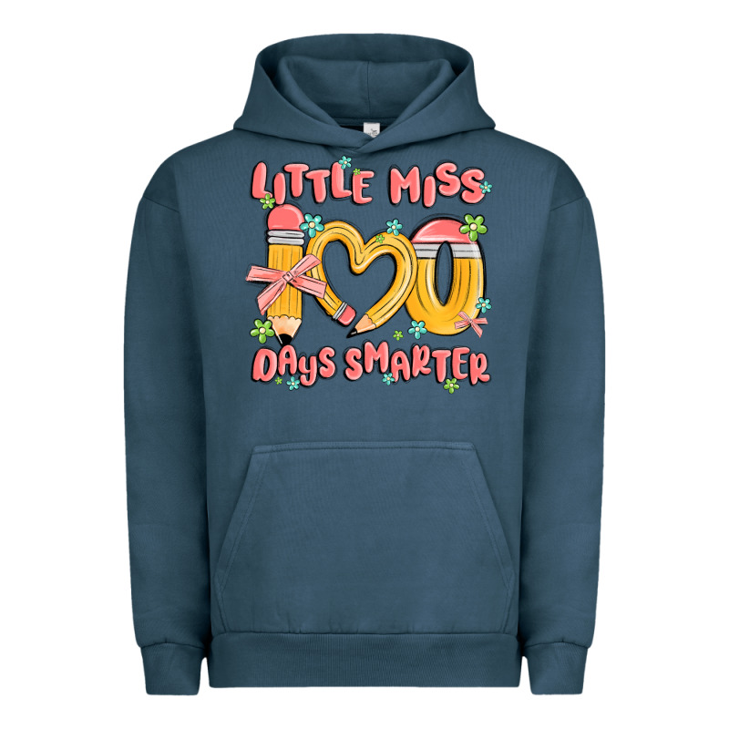 Little Miss 100 Days Smarter Urban Hoodie by MaliasSmallBusiness | Teevron