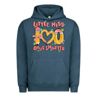 Pigment Midnight Navy little miss 100 days smarter Urban Hoodie - MaliasSmallBusiness