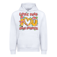White little miss 100 days smarter Urban Hoodie - MaliasSmallBusiness