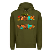 Army Green custom pumpkin name Premium Hoodie - NancyCooperArtShop
