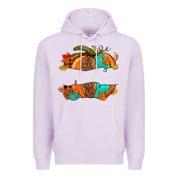 Lilac custom pumpkin name Premium Hoodie - NancyCooperArtShop