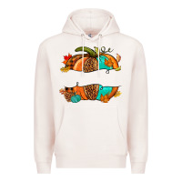 Pale Pink custom pumpkin name Premium Hoodie - NancyCooperArtShop