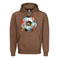 Chestnut christmas  soccer Zipper Hoodie - Zillion Design Studio
