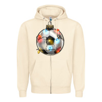 Sandshell christmas  soccer Zipper Hoodie - Zillion Design Studio