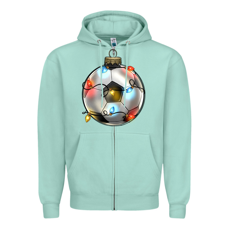 Christmas  Soccer Zipper Hoodie by Zillion Design Studio | Teevron