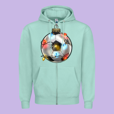 Zipper Hoodie christmas  soccer