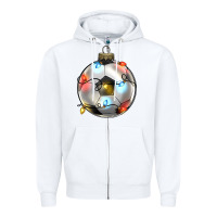 White christmas  soccer Zipper Hoodie - Zillion Design Studio