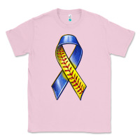 Bubblegum Pink down syndrome ribbon softball Classic Tee - texasbilliewilder