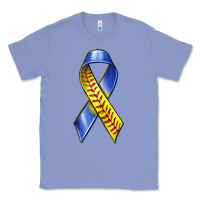 Colony Blue down syndrome ribbon softball Classic Tee - texasbilliewilder