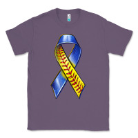 Lavender down syndrome ribbon softball Classic Tee - texasbilliewilder