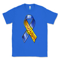 True Royal down syndrome ribbon softball Classic Tee - texasbilliewilder
