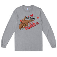 Heather Grey not today cupid Long Sleeve Tee - MaliasSmallBusiness