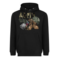 Black army wife Heavyweight Hoodie - SublimationCraftShop