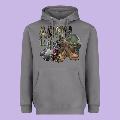 Army Wife Heavyweight Hoodie Designed By Sublimationcraftshop