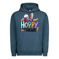 Pigment Midnight Navy one hoppy teacher Urban Hoodie - MaliasSmallBusiness