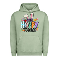 Pigment Oil Green one hoppy teacher Urban Hoodie - MaliasSmallBusiness
