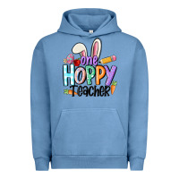 Pigment Pebble Blue one hoppy teacher Urban Hoodie - MaliasSmallBusiness