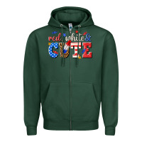 Sports Green red white and cute billie wilder Zipper Hoodie - texasbilliewilder