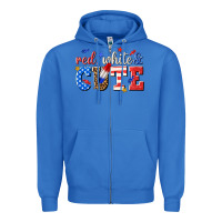 True Royal red white and cute billie wilder Zipper Hoodie - texasbilliewilder