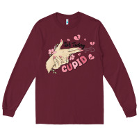 Burgundy not today cupid Long Sleeve Tee - MaliasSmallBusiness