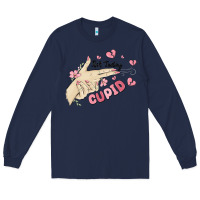 Navy not today cupid Long Sleeve Tee - MaliasSmallBusiness