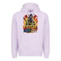 Lilac First In last Out American Firefighter Premium Hoodie - LillyAllenDesigns