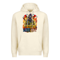 Sandshell First In last Out American Firefighter Premium Hoodie - LillyAllenDesigns