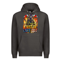 Smoke First In last Out American Firefighter Premium Hoodie - LillyAllenDesigns