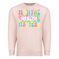 Pale Pink mental health matters Premium Sweatshirt - JahusDesignShop