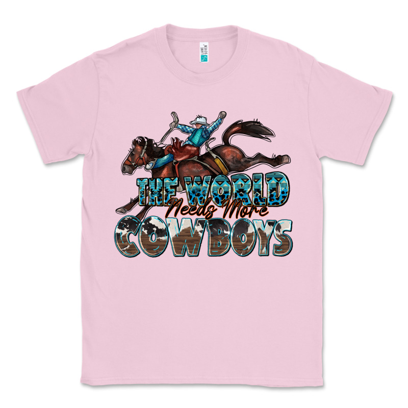 The World Needs More Cowboys Classic Tee by Zillion Design Studio | Teevron