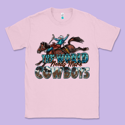 The World Needs More Cowboys Classic Tee Designed By Zillion Design Studio