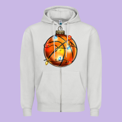 Zipper Hoodie christmas baskeball