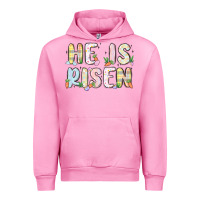 Fuchsia Pink he is risen Urban Hoodie - MaliasSmallBusiness