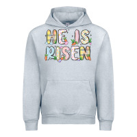 Heather Grey he is risen Urban Hoodie - MaliasSmallBusiness