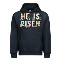 Navy he is risen Urban Hoodie - MaliasSmallBusiness