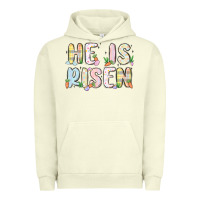Pigment Pistachio he is risen Urban Hoodie - MaliasSmallBusiness