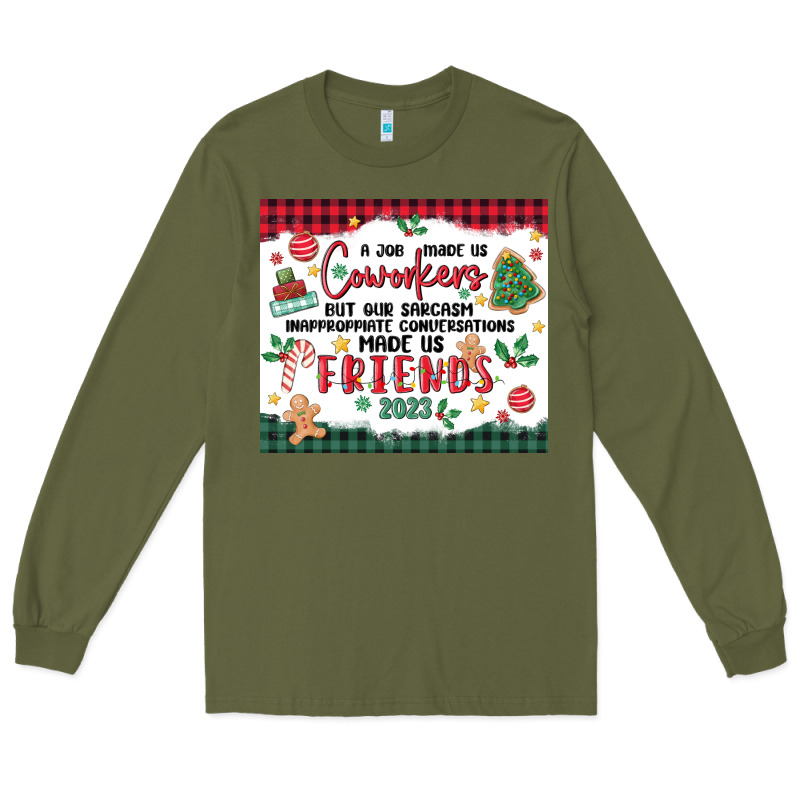 Christmas Coworkers Long Sleeve Tee by MaliasSmallBusiness | Teevron