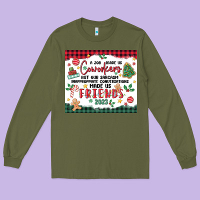 Long Sleeve Tee christmas coworkers