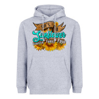 Heather Grey she's a sunflower beautiful fierce free Heavyweight Hoodie - HRA Design Shop