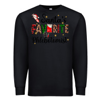 Black santas favourite phlebotomist Premium Sweatshirt - AdoDesignShop