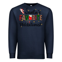Navy santas favourite phlebotomist Premium Sweatshirt - AdoDesignShop