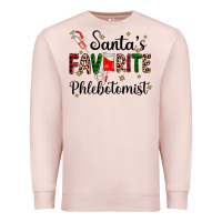 Pale Pink santas favourite phlebotomist Premium Sweatshirt - AdoDesignShop