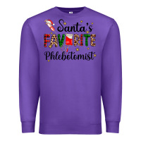 Purple santas favourite phlebotomist Premium Sweatshirt - AdoDesignShop