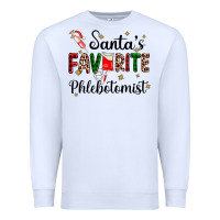 White santas favourite phlebotomist Premium Sweatshirt - AdoDesignShop
