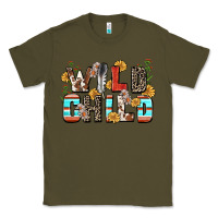 Army Green wild child Classic Tee - Zillion Design Studio